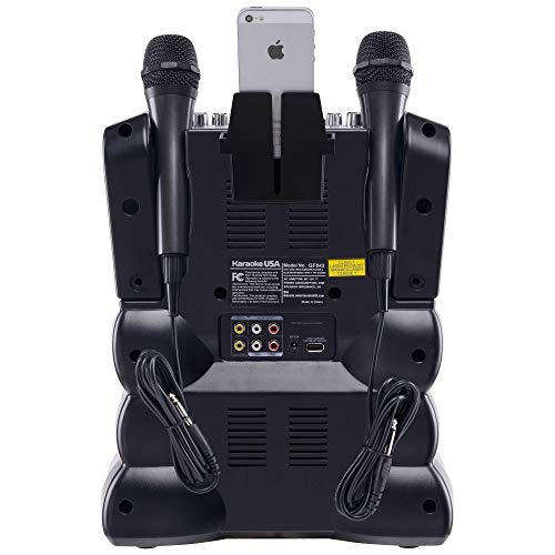 Karaoke Usa Gf842 Dvd/Cdg/Mp3G Karaoke Machine With 7" Tft Color Screen, Record, Bluetooth And Led Sync Lights #TOP1