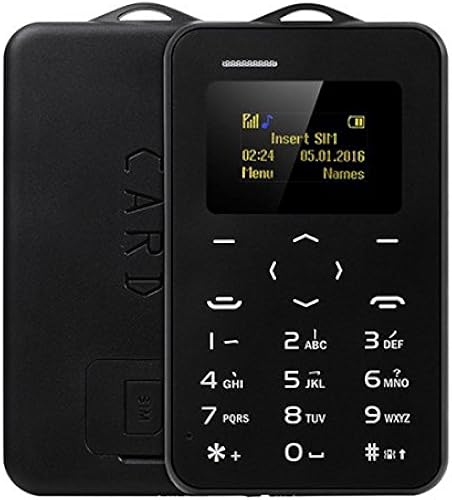 Tutoy AIEK Ultra Thin Mini Bluetooth GSM Candy color carta credito cellulare Nero Tutoy AIEK Ultra Thin Mini Bluetooth GSM Candy color carta credito cellulare Nero