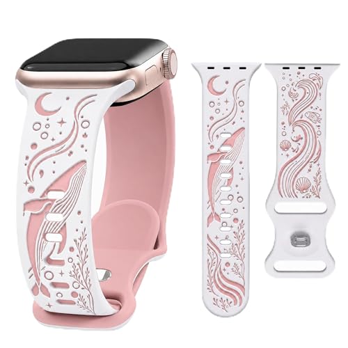 Whale Engraved Apple Watch Band