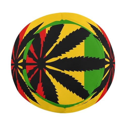 Rastafari Flag with Cannabis LeafChildren's Bucket Hat for Boys and Girls, Breathable Summer Beach Hat50cm4