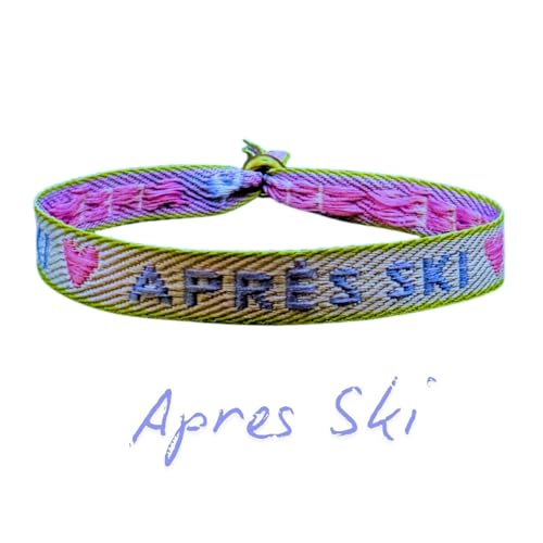 happymaker - Boho Jewellery Women's Fabric Bracelet in Surfer Style for Women - Apre Ski - Statement Bracelet, Ski Holiday, Skiing - View 4