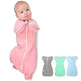 👶【Diseño similar al uterino】Bebé mantas envolventes creará una sensación acogedora y relajante similar a la de un útero para su bebé, lo que le permitirá dormir más y más profundamente durante la noche. Mantenga a su bebé abrigado y cómodo durante toda la noche o el día al evitar el reflejo de sobresalto y rascarse la cara que pueden despertar a su bebé.
