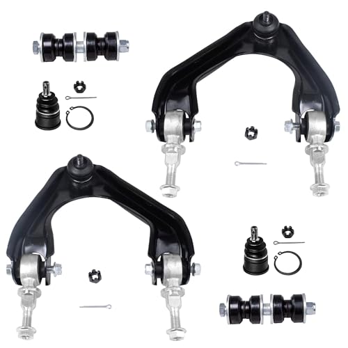 Image of Detroit Axle - Front Upper Control Arms & Lower Ball Joints Sway Bar End Links Replacement for 1990-1993 Honda Accord - 6pc Set