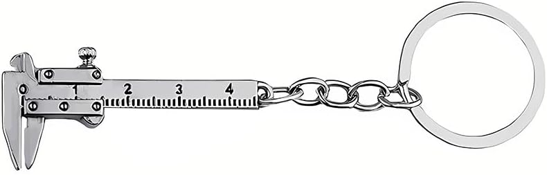 Siopue Portable Vernier Caliper Keychain Gift for Math Teacher Engineer Math Student Birthday Gifts for Decoration Boss