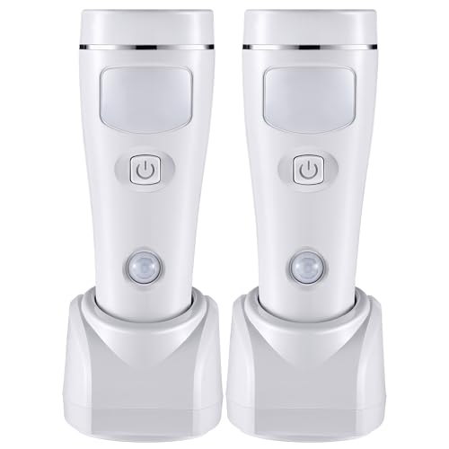 Enhon 4-in-1 LED Wiederaufladbare Steckdosen-Taschenlampen, 2er-Pack LED Notlichter für Stromausfall im Haushalt, Steckdosen-Notfallleuchte,...