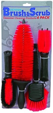 Oxford Brush and Scrub Cleaning Set - Black/Red