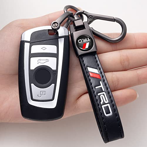 Miguoer Genuine Leather Car Keychain For Toyota Trd Sequoia Tundra Tacoma 4Runner Trucks,Car Key Chain For Men And Woean Key Ring #TOP1