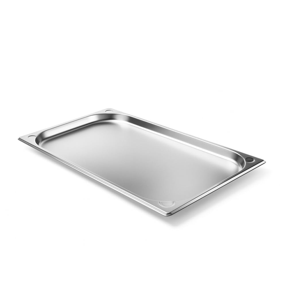 Lot de 4 Bacs Gastronorme GN 1/1 en Inox 201 – Bacs Gastro Professionnels pour Restauration, Cuisine Collective, Traiteur et Hôtel (20 mm 2,5 L)