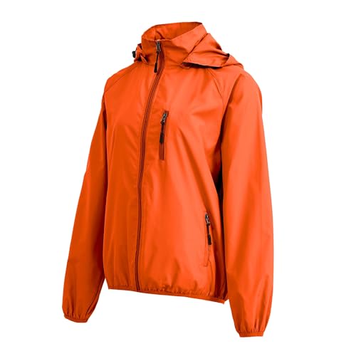 Image of Women's Lightweight Waterproof Jacket Packable Windbreaker Running Coat