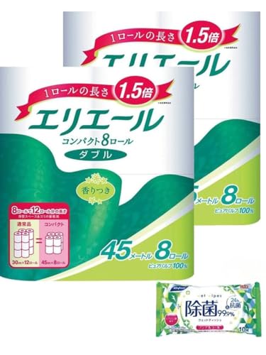 �y�Z�b�g�i�z�g�C���b�g�y�[�p�[ 1.5�{���� �_�u�� 16���[���i8���[��x2�܃Z�b�g�j �p���v100% �����b�N�X���̂��鍁�� + ���t�@�C�� �m���A���R�[���E�G�b�g�e�B�b�V���i10�� x1�p�b�N) 3�_�Z�b�g