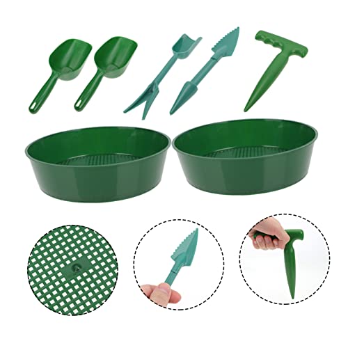 POPETPOP 1Set Garden Tool of Portable Sifter and Soil Shovel Lightweight Garden Supplies for Planting Cultivation and Soil Refinement Essential Hand Tools for Balconies - Image 6