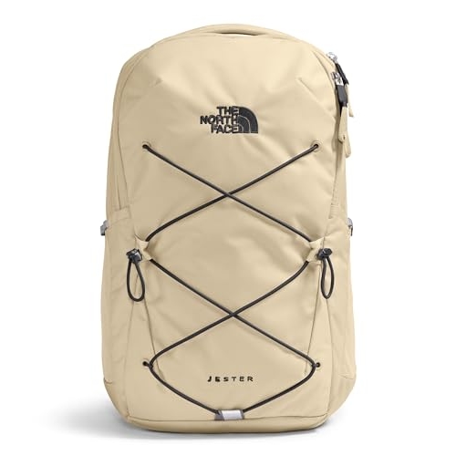 The North Face Women's Jester Everyday Laptop Backpack - Commuter Travel Bag, Laptop Sleeve, Water-Repellent, Gravel/TNF Black, One Size The North Face Women's Jester Everyday Laptop Backpack - Commuter Travel Bag, Laptop Sleeve, Water-Repellent, Gravel/TNF Black, One Size