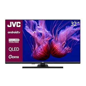 JVC QLED TV 32 Zoll Fernseher Full HD Android Smart TV (HDR, Triple-Tuner, Bluetooth) LT-32VQF545A