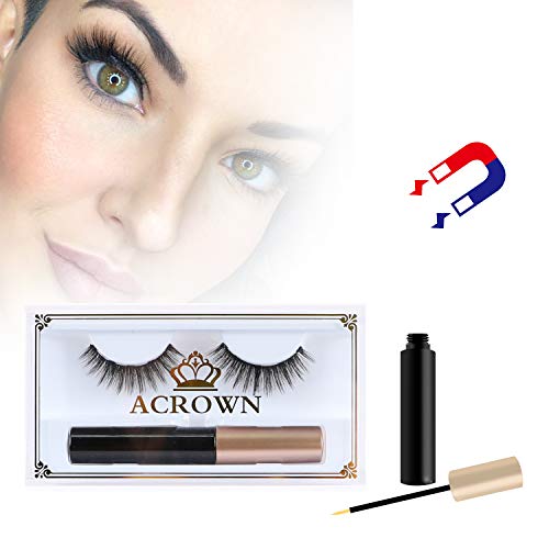 Magnetic Eyeliner and Eyelash Kit Natural Look Waterproof and Smudge Resistant No Glue Easier To Use Than Traditional Magnetic Eyelashes