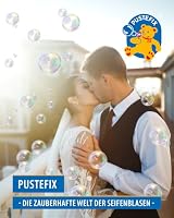 PUSTEFIX Seifenblasen Set I 10x Original Hochzeit 70ml I Bunte Hochzeits-Bubbles I Made in Germany I Ideal für Hochzeit, Standesamt, Polterabend & Kindergeburtstag I Vorteilspack 10 x 70 ml – Ansicht 2
