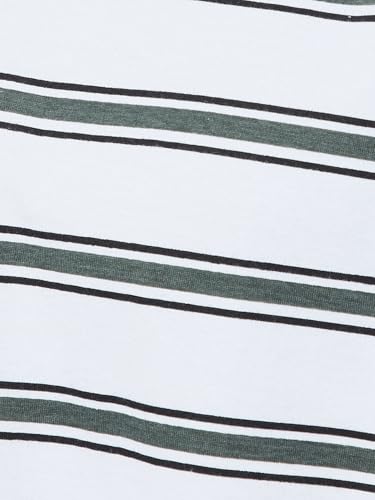 Image of Max Men Cotton URB N Oversized Striped T-Shirt