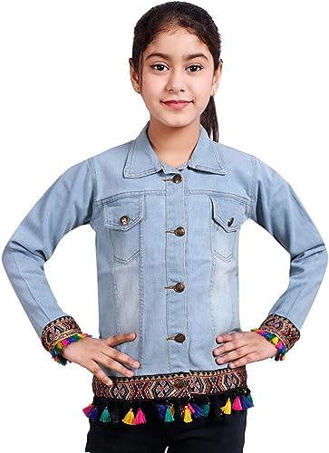 Image of SQS Fashionable Denim Jacket for Kids Girls