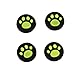 Analog Silicone Joystick Joy Stick Grips Cap Cover Thumbstick Thumb Stick Grips Cap Cover for PS4, PS3,Xbox one, Xbox 360,PS2 Controller (4 x Green Cat Dog Paw)