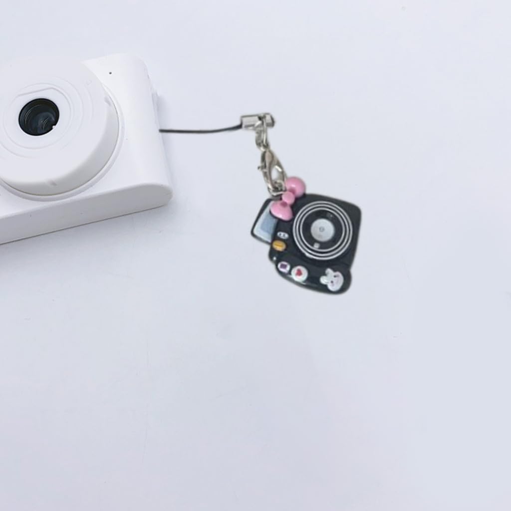 Macaron Camera Keychain - 6 Color Resin Phone Lanyard, Lightweight Charm for Bags Keys Gifts (120) image 3