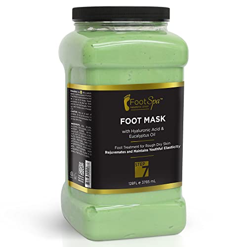 Foot Spa - Cream Mask For Foot, 128 Oz With Peppermint And Eucalyptus Oil - Pedicure Massage For Tired Feet And Body, Hydrating, Fresh Skin - Infused With Hyaluronic Acid, Amino Acids, Panthenol #TOP1