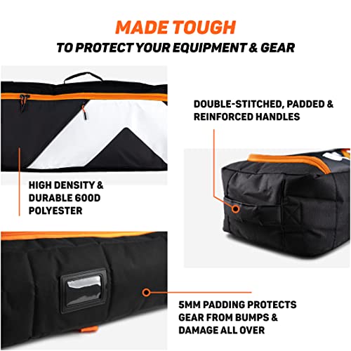 image for Sukoa Sports Premium Padded Ski or Snowboard Bag for Air Travel - Snow