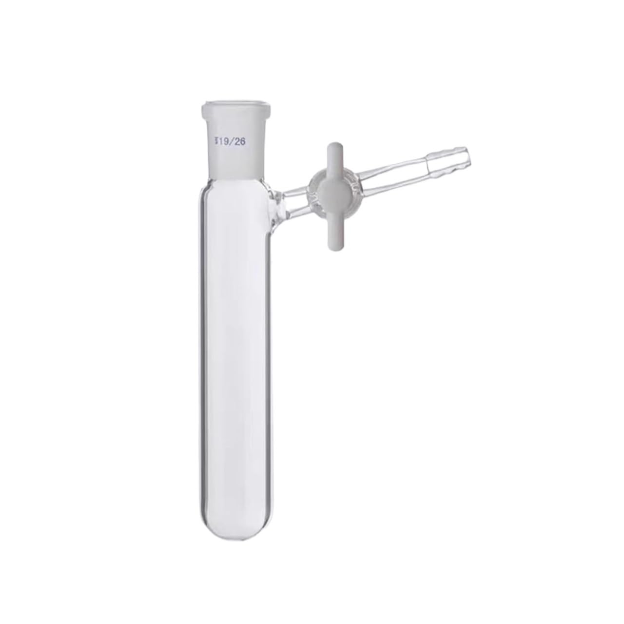 Glaskolben für das Labor, Schlenk-Rohr, Borosilikatglas-Schleifmund, 10–250 ml, 19/24 mm PTFE-Kolben(50ml caliber24)