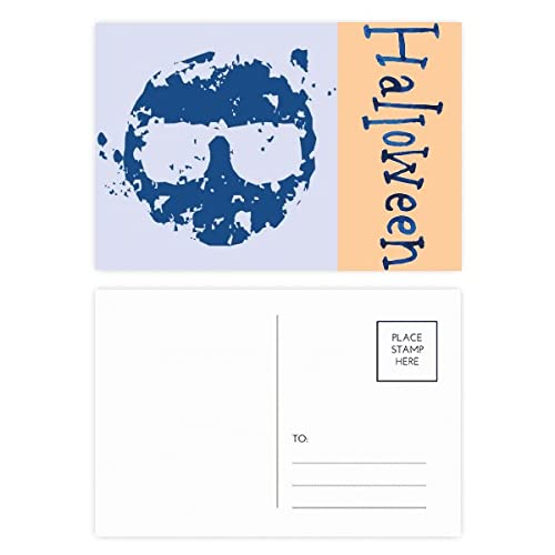 Cartes postales de remerciement motif lunettes bleues en lot de 20 au papier premium