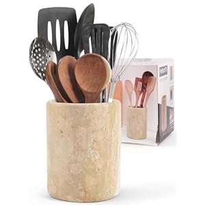 Marble Utensil Holder 6.5 Inch Trav...