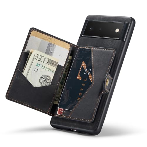 Protection Google Pixel 6 Pro antichoc intégrale avec étui portefeuille aimanté anti-chute
