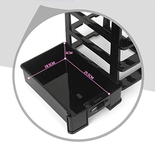 DPPAN 2-in-1 Extra Groß Nylon Trolley Kosmetikkoffer, Professionell Make-up Koffer 4 Rollen, Schminkkoffer zu Künstler… – Bild 4