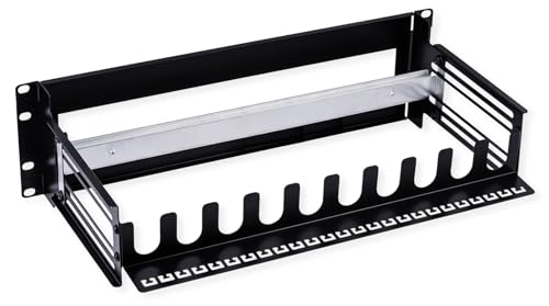 VALUE 19-Tragrahmen für Hutschienengeräte, 3HE, schwarz