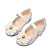 Summer and Autumn Fashion Cute Girls Casual Shoes Round Toe Flower Flat Bottom Lightweight Berry (White, 18-24 Months)