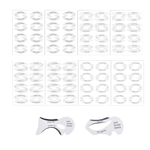 Plantilla para Delinear Ojo,Plantilla para Sombra de Ojos,Delineador Plantillas de Maquillaje,Ojos Herramienta de Plantilla,Reutilizables para Principiantes Buscan Crear una Variedad Looks Maquillaje