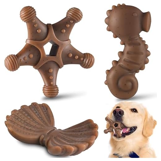 KXK Durable Dog Chew Toys for Aggressive Chewers Large Medium Small Breed, Tough Dog Toys for Large Medium Small Dog and Puppies Teeth Cleaning, Pet Toy with Durable Nylon