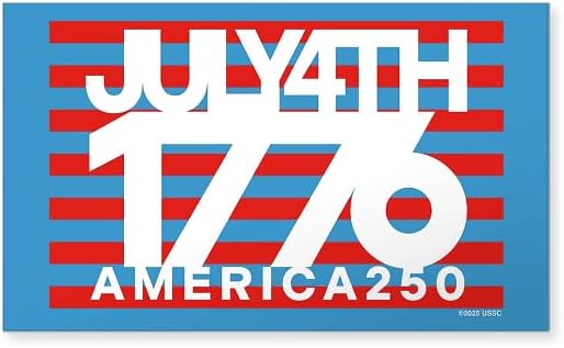 CafePress America250: 1776 Rectangle Bumper Sticker Car Decal