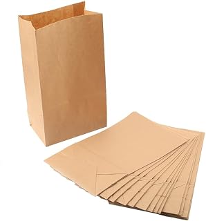 MOMOMAGE 5 Pcs Kraft Paper Bags Magic Tricks Stage Magic Used for Devils Nail Rubber Vanising Champagne Bottle Magic Illusion Gimmick Props for Magicians (Medium)