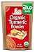 Organic Turmeric Root Powder 2 lb Bag with Curcumin & Non-GMO - Tested for Heavy Metals - by Jiva Organics (32 oz)