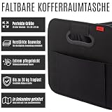 NoGuZ - 2er Set Premium Kofferraumtasche inkl. Organizer (verstärkte Ausführung) - Auto Faltbox 35 Liter & Kofferraum-Tasche für Rückbank mit viel Stauraum - Autotasche faltbar als Aufbewahrungsbox