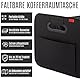 NoGuZ - 2er Set Premium Kofferraumtasche inkl. Organizer (verstärkte Ausführung) - Auto Faltbox 35 Liter & Kofferraum-Tasche für Rückbank mit viel Stauraum - Autotasche faltbar als Aufbewahrungsbox