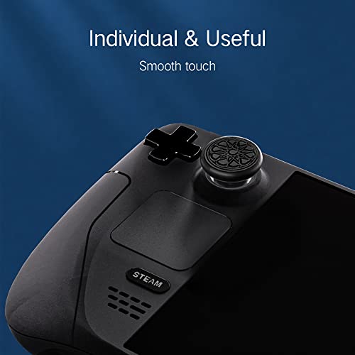 Image of PERFECTSIGHT Thumb Grip Caps for Switch 2 2025 / Steam Deck PS5 /PS4 /Xbox One /360 /NS Pro Controller, Anti-Slip Thumbsticks Joystick Caps Analog Stick Button Cover with Joystick Protectors, Geometry