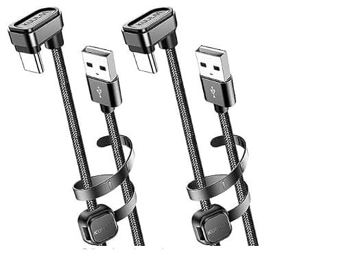 タイプc ケーブル、Kuulaa [2本セット] USB Type C ケーブル ナイロン編組 高速充電 PUBG Mobile 荒野行動 android ケーブル Macbook、SONY Xperia 、Google Pixel、Nexus 6P/5X、Nintendo Switch、Samsung Galaxy S9/S9 Plus、OTG、Huawei P10 用の再生コード (1m+2m)