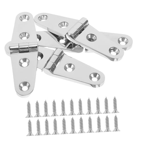SOESFOUFU Marine Grade 20pcs Stainless Steel Hinges Heavy Duty Boat Hatches Hinge Gasket for Yacht Deck Outdoor