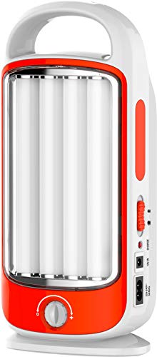 Fanelite - Lanterne LED rechargeable KN-8940LA - 160 LED - 1200 Lumens - 180° - Variateur d'intensité - Autonomie 15h - Recharge secteur ou DC12V Cover