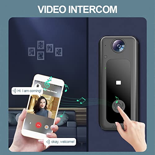 Sonnette de sécurité avec détection de mouvement précise et intercom vidéo HD grand angle - 3