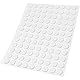 Adsamm® / 108 x Selbstklebende Filzgleiter/Weiß/ø 10 mm/Rund / 1.5 mm dünne Selbstklebende Möbelgleiter aus Filz