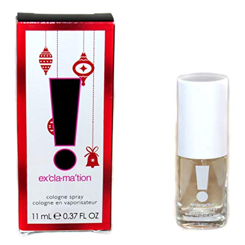 Coty (1) Bottle Exclamation Cologne Spray Fragrance For Women - Mini/Travel Size Spray Bottle - Holiday Edition Box - 0.37 Fl Oz #TOP2