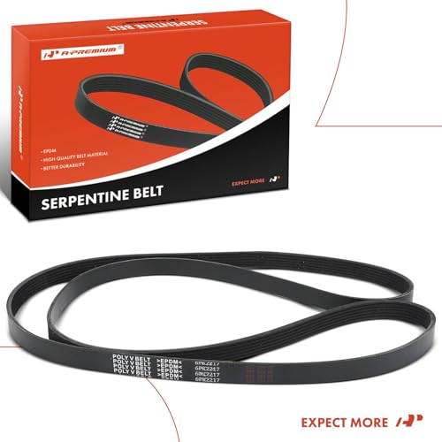 A-Premium 87.28 Inch Engine Serpentine Drive Belt Compatible with Ford Focus 2005-2007, Transit Connect 2011-2013, 2.0L - Replace 4S4Q6C301CB by A-Premium - Used condition - Image 9