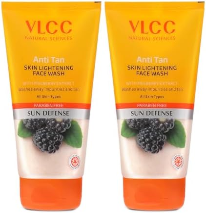 VLCC Anti Tan Skin Face Wash Combo Pack of 2 (150 ml2)