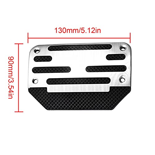 soarflight 1 par de pastilhas de freio a gás de alumínio antiderrapantes, capas de pedal acelerador