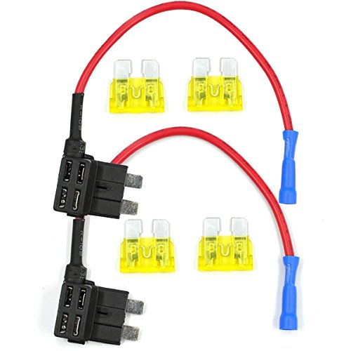 UCEC Add-A-Circuit Blade Style ATC Low Profile Fuse Holder Fuse Tap(2set)